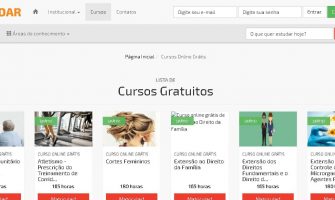 tela de pesquisa de cursos iestudar