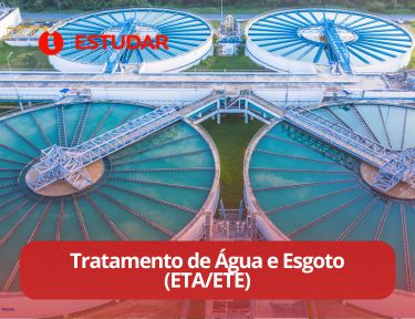 Curso online de Tratamento de Água e Esgoto (ETA/ETE)