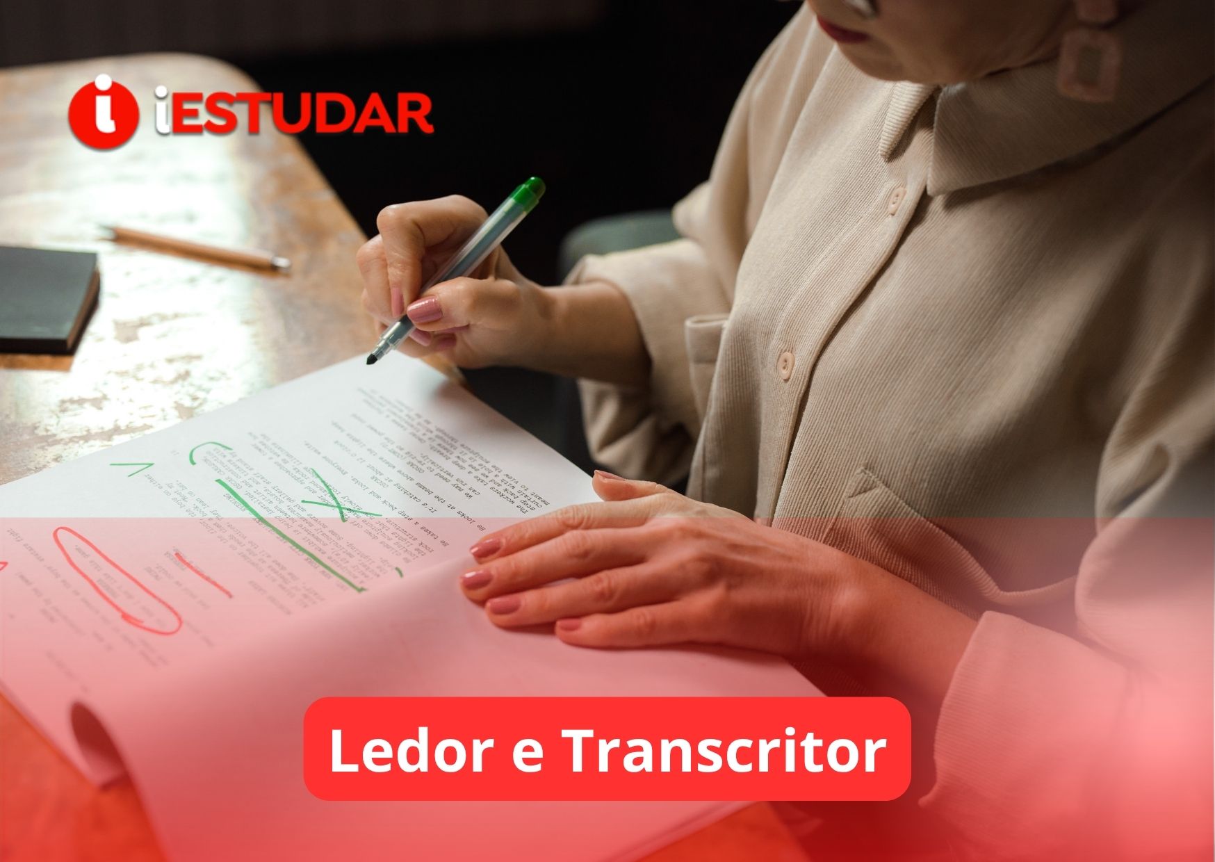 Curso online de Ledor e Transcritor